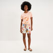 Short large fluide ecru femme