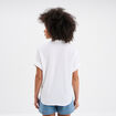 Chemise nouée manches courtes gaze coton blanc femme