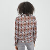 Chemise ajust&eacute;e manches longues ecru femme