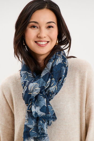 Foulard bleu femme