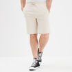 Short de jogging droit Liberto ecru homme