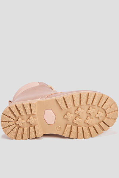 Bottines irisées rose champagne fille