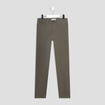 Pantalon slim stretch taille ajustable vert kaki garçon