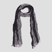 Foulard effet froiss&eacute; noir homme