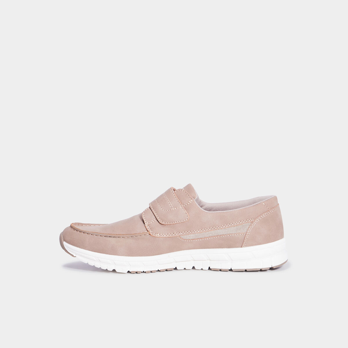 Chaussures bateau &agrave; scratchs sable homme