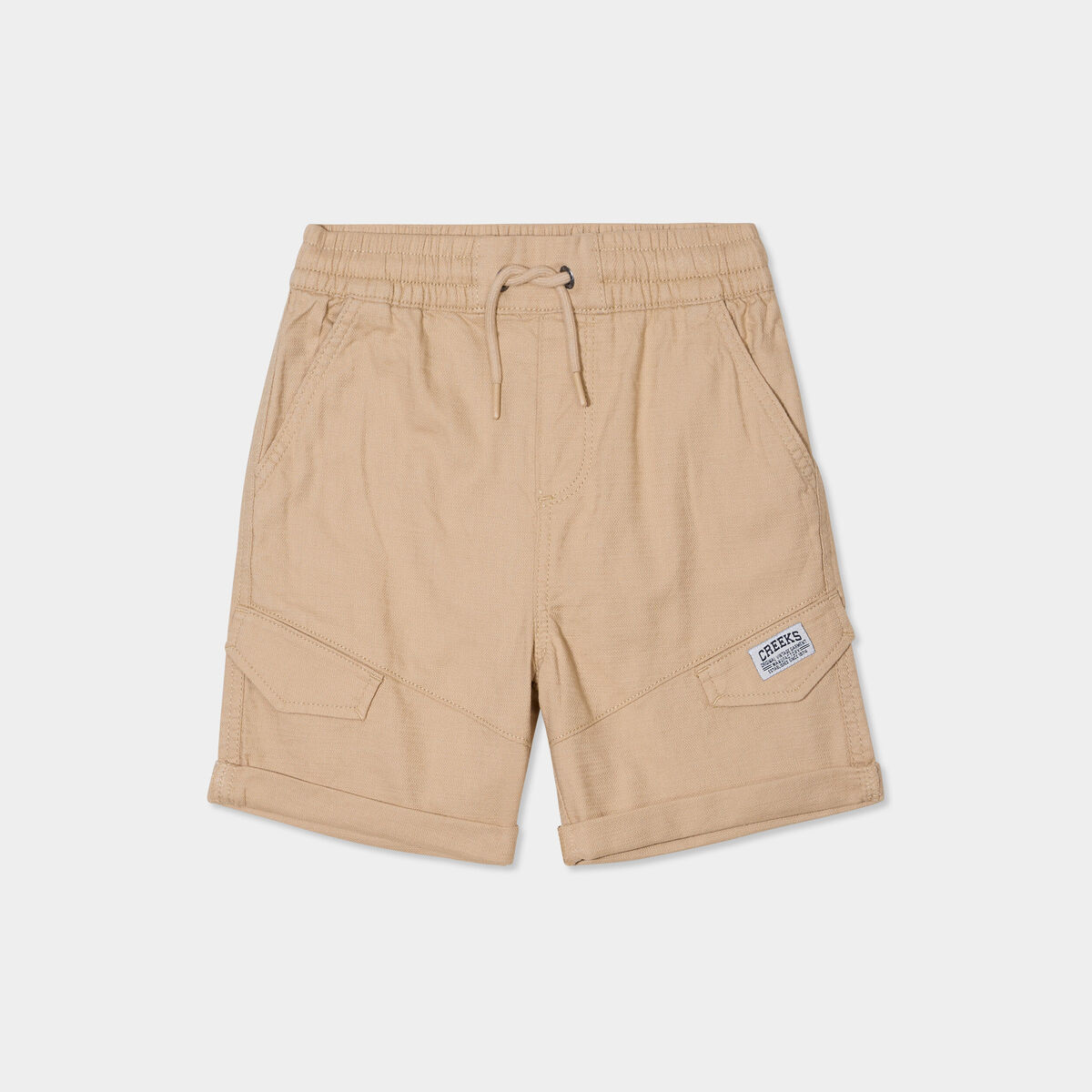 Short cargo regular coton sable garçon