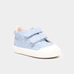 Baskets montantes scratchs bout renforc&eacute; bleu ciel b&eacute;b&eacute; fille