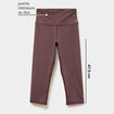 Legging corsaire de sport stretch mauve femme