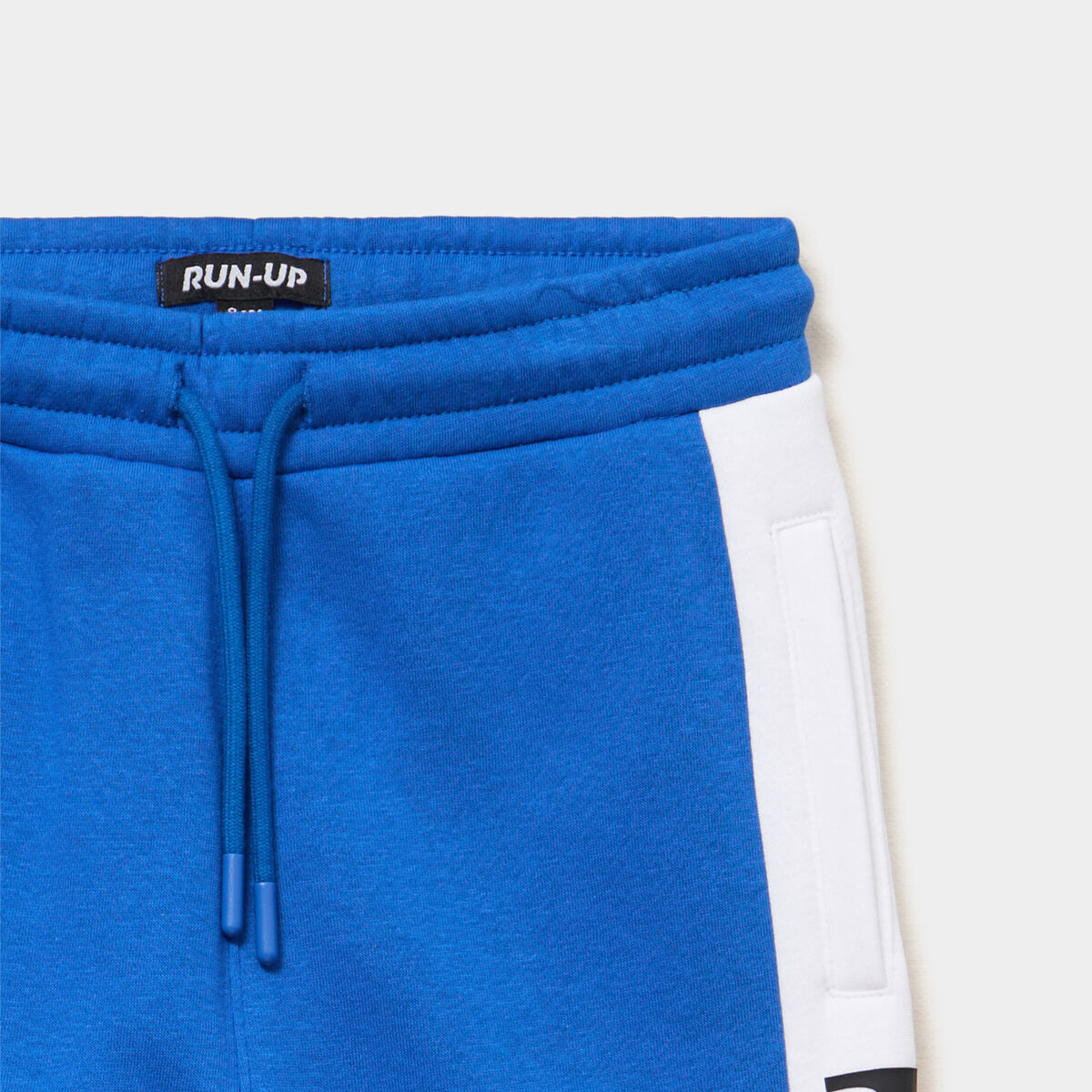 Pantalon de jogging regular molletonn&eacute; bleu roi gar&ccedil;on