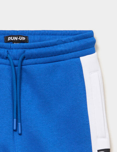 Pantalon de jogging regular molletonn&eacute; bleu roi gar&ccedil;on