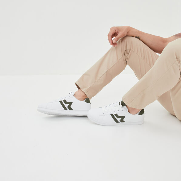 tennis basses a lacets blanc homme Tennis basses à lacets blanc homme