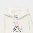 Sweat hoodie poches zipp&eacute;es Kappa blanc gar&ccedil;on