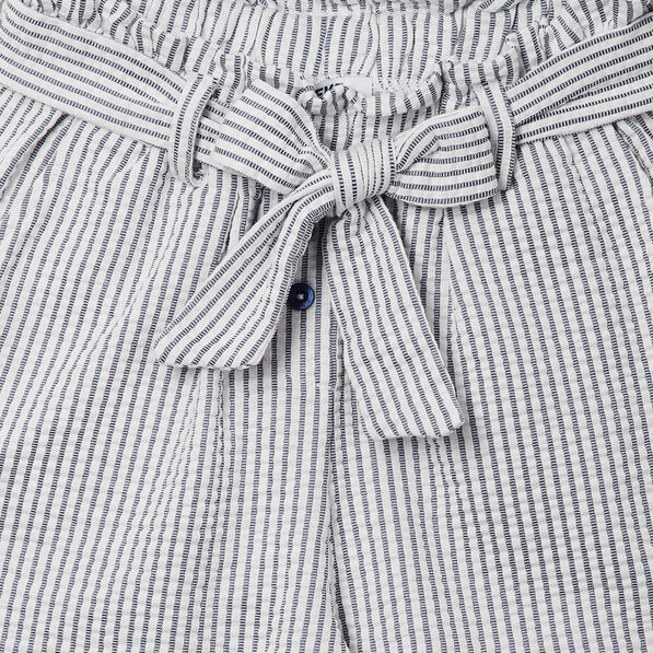 short slouchy ceinture taille elastiquee bleu marine fille Short slouchy ceinturé taille élastiquée bleu marine fille