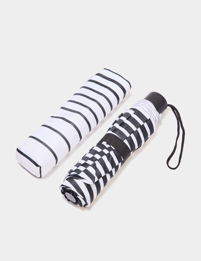 Parapluie pliable noir mixte