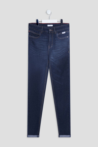 Jeans skinny taille standard Creeks denim brut homme