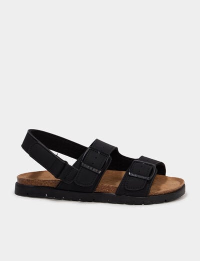 Sandales avec boucles noir gar&ccedil;on