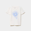 T-shirt manches courtes coton ivoire fille