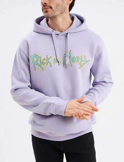 Sweat hoodie &agrave; capuche Rick et Morty parme homme