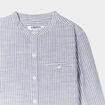Chemise col mao manches longues Creeks gris clair garçon