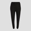 Pantalon sarouel droit noir femme grande taille