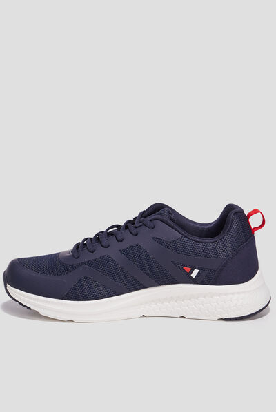 Baskets running à lacets Creeks bleu marine homme