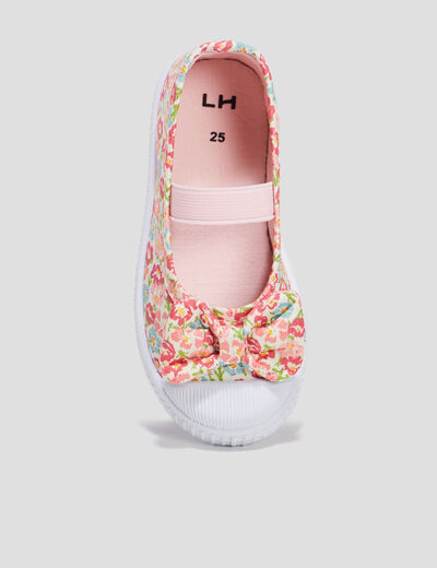 Babies toile avec noeuds bout renforc&eacute; multicolore fille