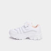Baskets running à scratchs Liberto blanc bébé fille