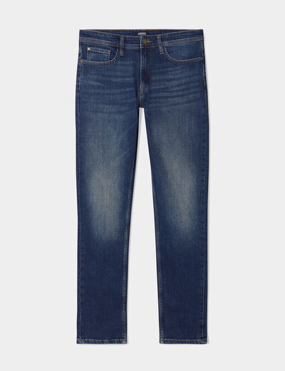 Jeans denim straight 5 poches denim dirty homme