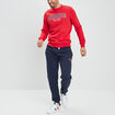 Sweat &agrave; col rond rouge homme