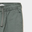 Pantalon jogger doubl&eacute; coton vert kaki gar&ccedil;on