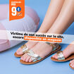 Sandales tressées plates jaune or fille