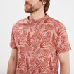 T-shirt manches courtes col rond terracotta homme