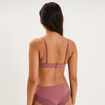 Soutien-gorge embo&icirc;tant padd&eacute; dentelle vieux rose femme