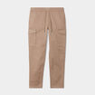 Pantalon cargo en coton taupe homme