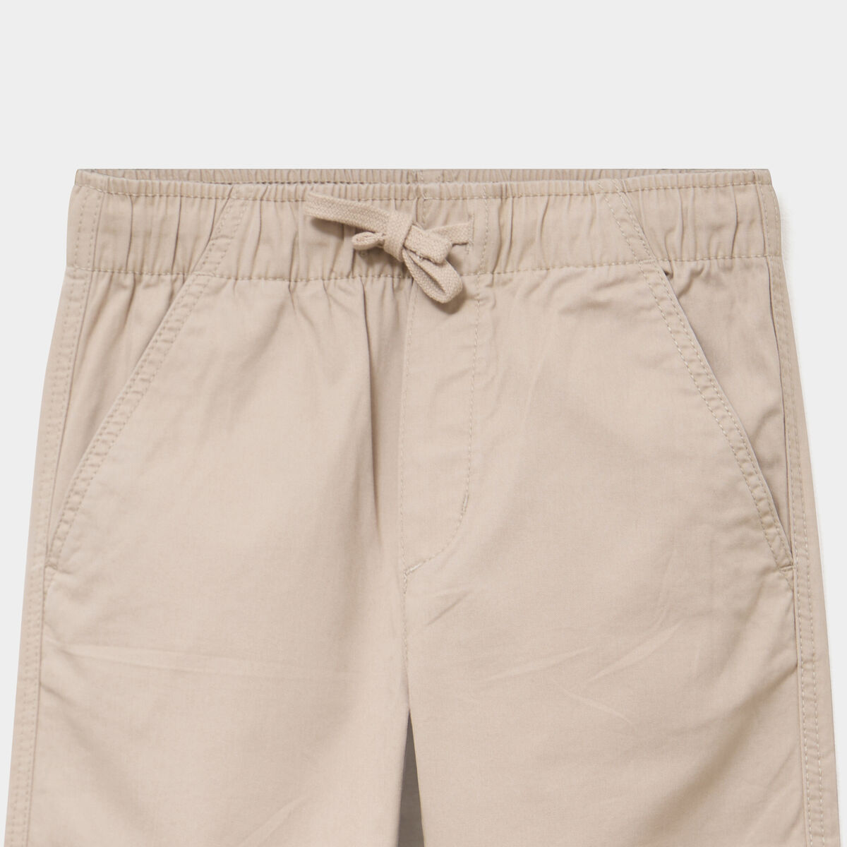 Pantalon battle taille &eacute;lastiqu&eacute;e coton gris fonc&eacute; gar&ccedil;on
