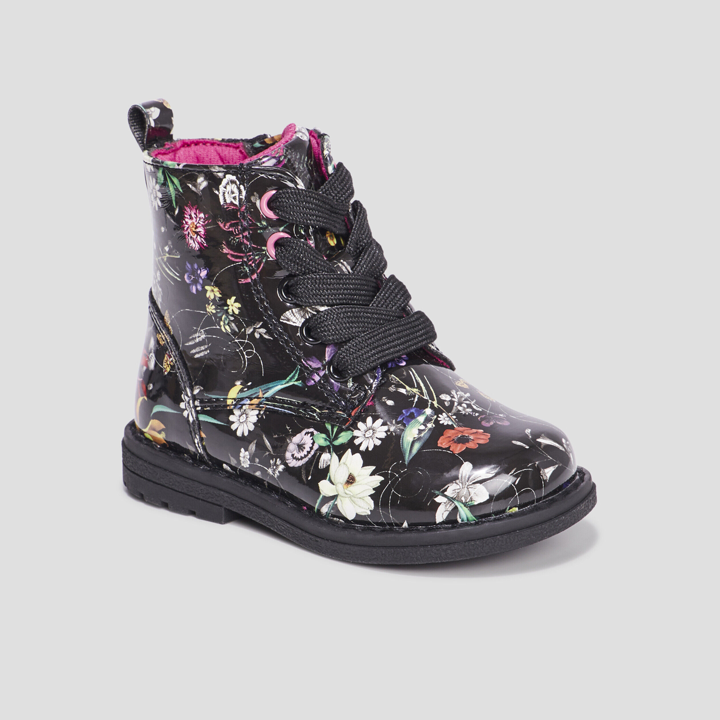 Bottines vernies à lacets multicolore bébé fille LIBERTO