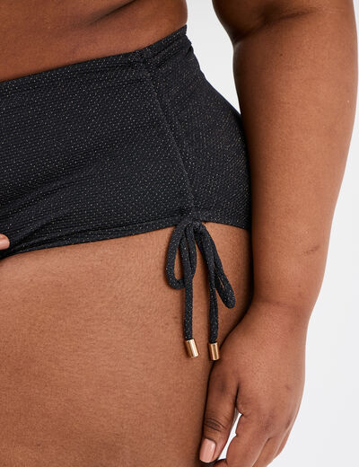 Bas de maillot de bain noir femme grande taille