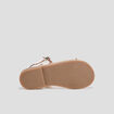 Sandales en cuir blanc fille