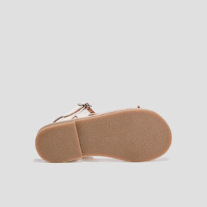 Sandales en cuir blanc fille