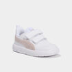 Baskets &agrave; scratchs Puma Courtflex Glitz blanc b&eacute;b&eacute; fille