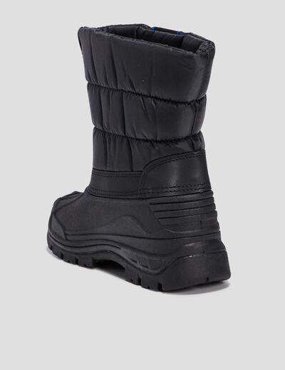 Bottes de neige crantées noir garçon
