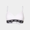 Soutien-gorge embo&icirc;tant padd&eacute; &eacute;lastiqu&eacute; blanc femme