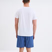 Ensemble pyjama short et t-shirt coton blanc homme
