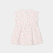 Robe patineuse manches courtes ecru bébé fille