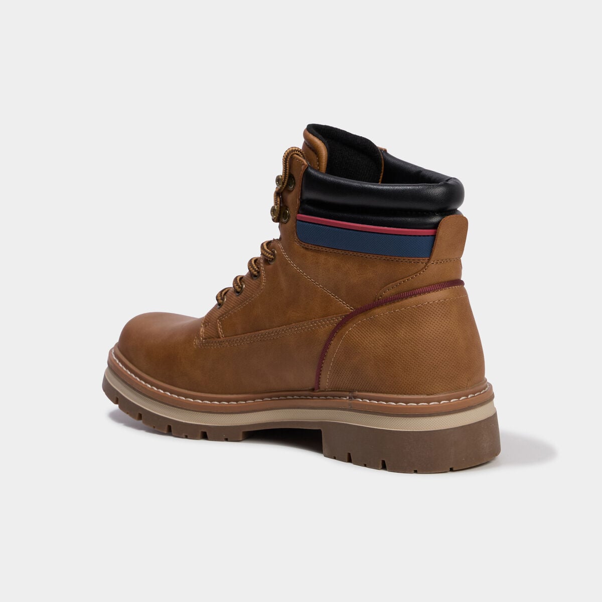 Boots &agrave; lacets avec semelle crant&eacute;e marron clair homme