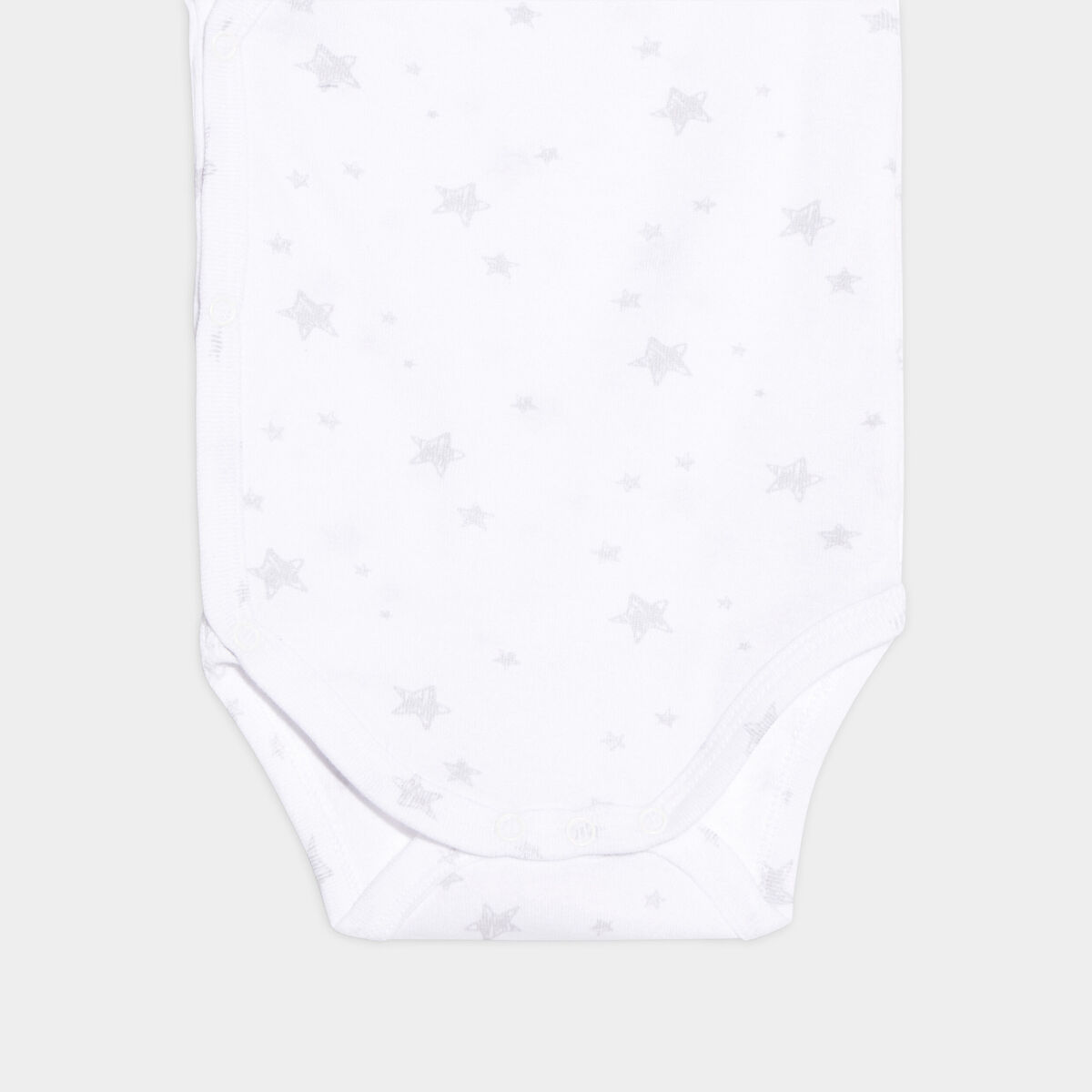 Lot 3 bodies coton manches courtes blanc bébé