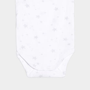 Lot 3 bodies coton manches courtes blanc bébé