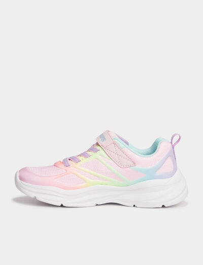 Baskets running lavables Skechers rose clair fille