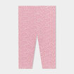Legging molletonné rose clair bébé fille
