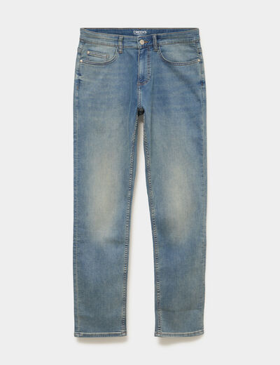 Jean stretch coupe regular denim double stone homme